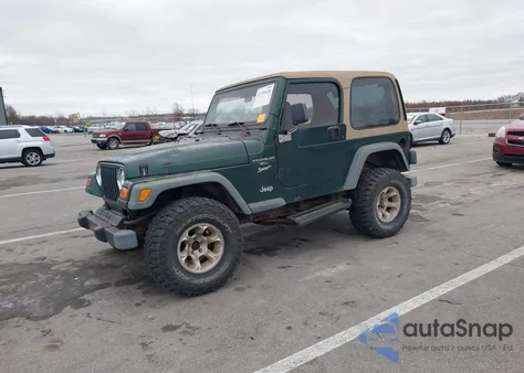 2000 Jeep Wrangler Sport z USA, uszkodzony, nr VIN 1J4FA49S7YP760846